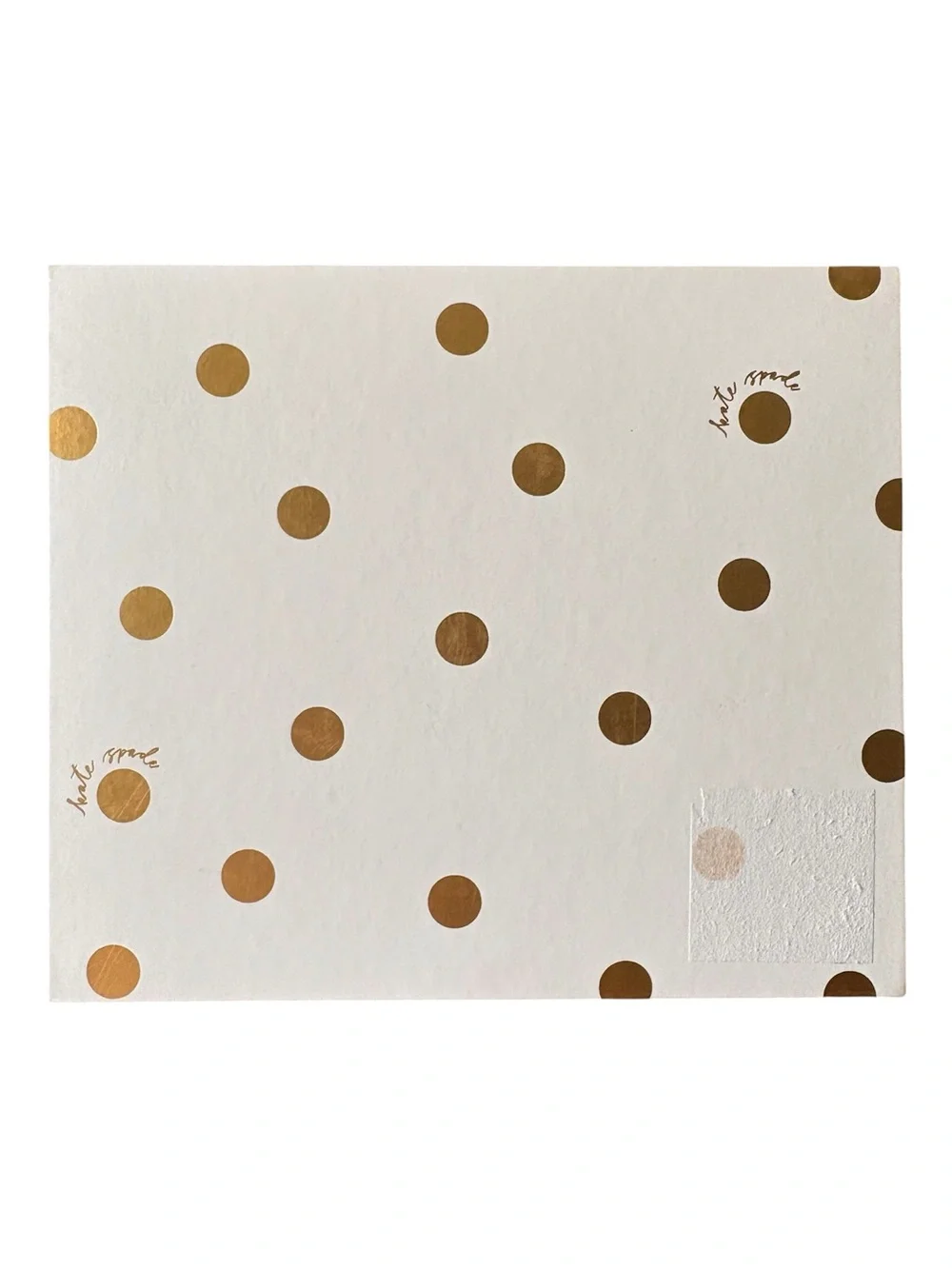 Kate Spade White & Gold Polka Dot Small Nesting Box